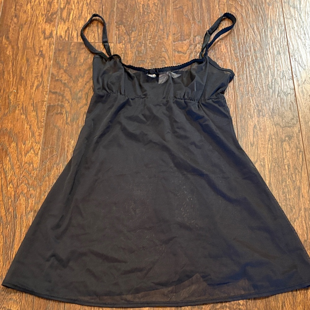 Victoria’s Secret black sheer lingerie